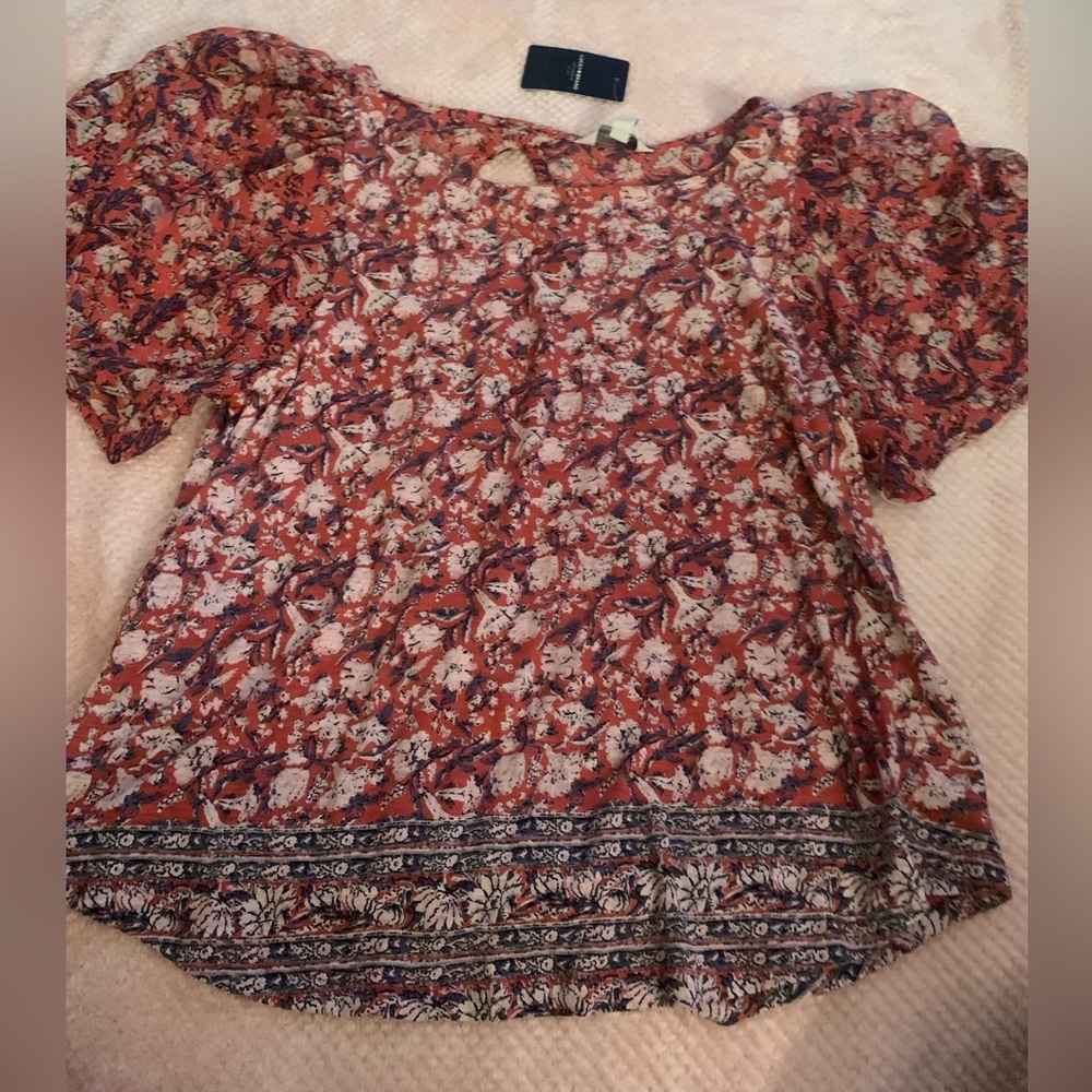 Sheer floral summer top Lucky Brand